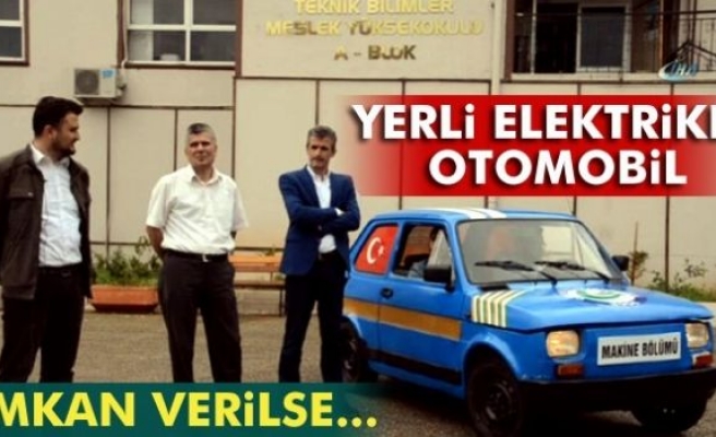 Giresun’da öğrencilerden yerli elektrikli otomobil