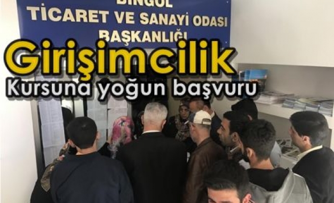 Girişimcilik kursuna yoğun başvuru