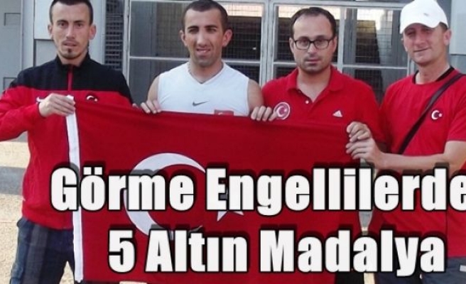 Görme Engellilerden 5 Altın Madalya