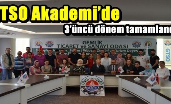 GTSO Akademi’de 3’üncü dönem tamamlandı