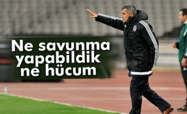 Güneş: ‘Ne savunma yapabildik, ne hücum’