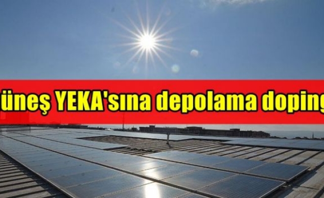 Güneş YEKA'sına depolama dopingi