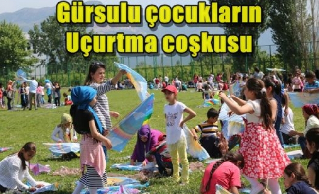 Gürsulu çocukların uçurtma coşkusu