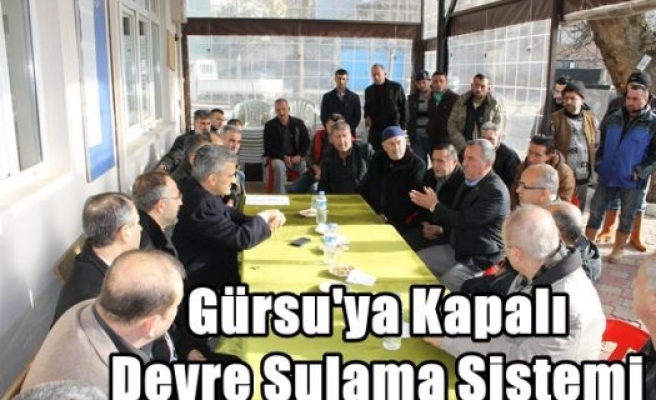 Gürsu'ya Kapalı Devre Sulama Sistemi