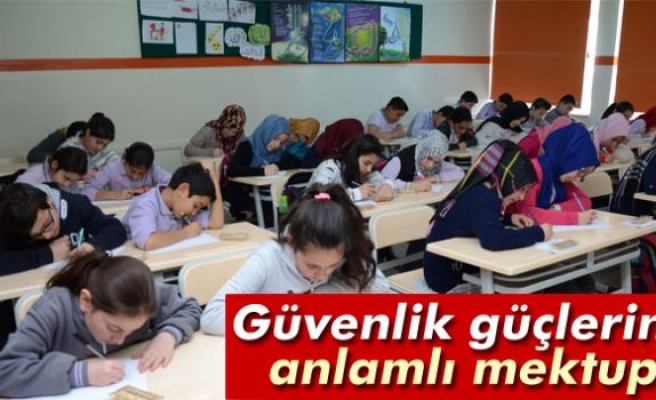 Güvenlik güçlerine anlamlı mektup