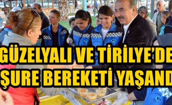 GÜZELYALI VE TİRİLYE’DE AŞURE BEREKETİ YAŞANDI