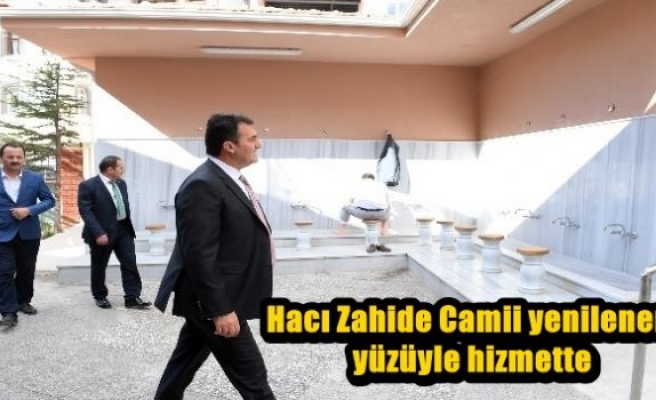 Hacı Zahide Camii yenilenen yüzüyle hizmette