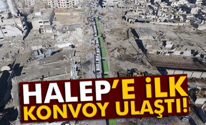 Halep’in batısına ilk konvoy ulaştı