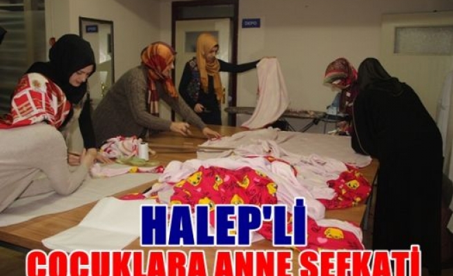 Halepli çocuklara anne şefkati