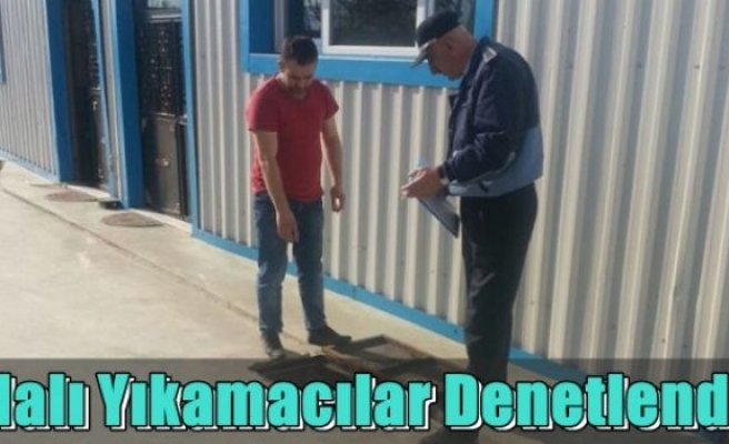 Halı Yıkamacılar Denetlendi