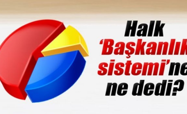 Halk 'Başkanlık sistemi'ne ne dedi?