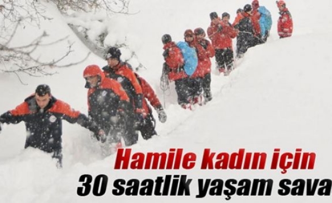 Hamile kadın için 30 saatlik savaş