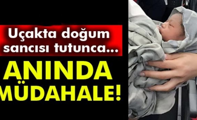 Hamile Kadın Uçakta Doğum Yaptı