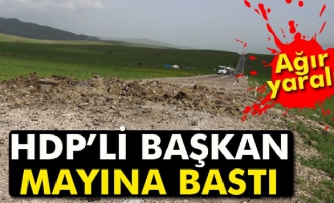 HDP’li başkan mayına bastı