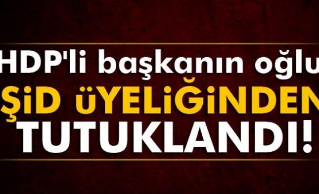 HDP'li başkanın oğlu IŞİD üyeliğinden tutuklandı