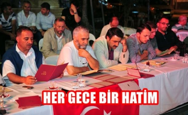 Her gece bir hatim