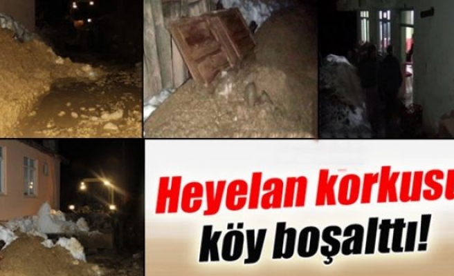 Heyelan köylüleri sokakta bıraktı