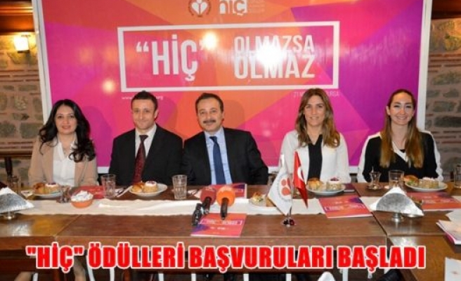 ''HİÇ'' Ödülleri başvuruları başladı