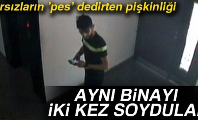 Hırsızların 'yok artık' dedirten pişkinliği