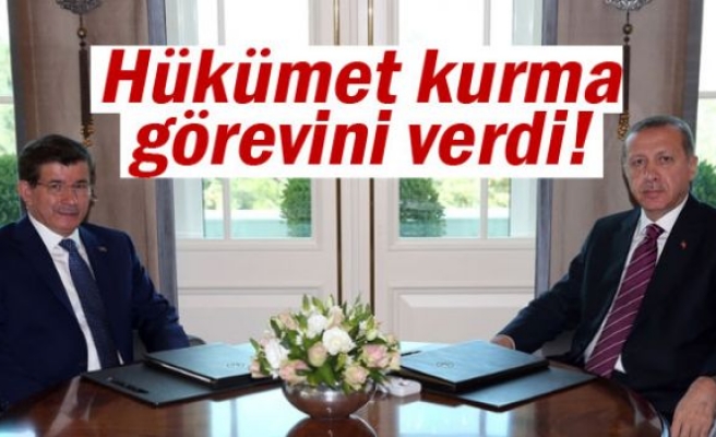 Hükümet kurma görevi Davutoğlu’nda