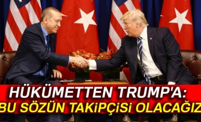 Hükümetten Trump'a mesaj!