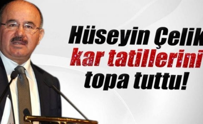 Hüseyin Çelik kar tatillerini topa tuttu