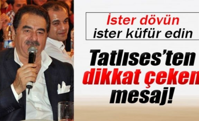 İbrahim Tatlıses'in barış isteği