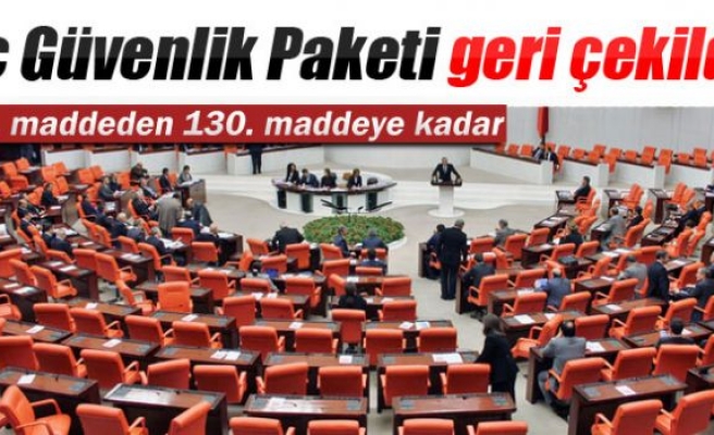 İç Güvenlik Paketi'nde flaş gelişme