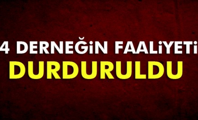 İçişleri Bakanlığı: 94 derneğin faaliyeti durduruldu