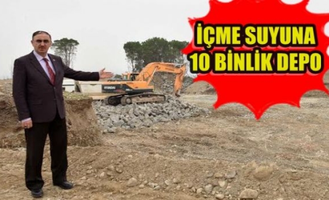 İçme Suyuna 10 Binlik Depo 