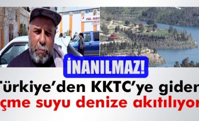 İÇME SUYUNU DENİZE AKITIYORLAR!