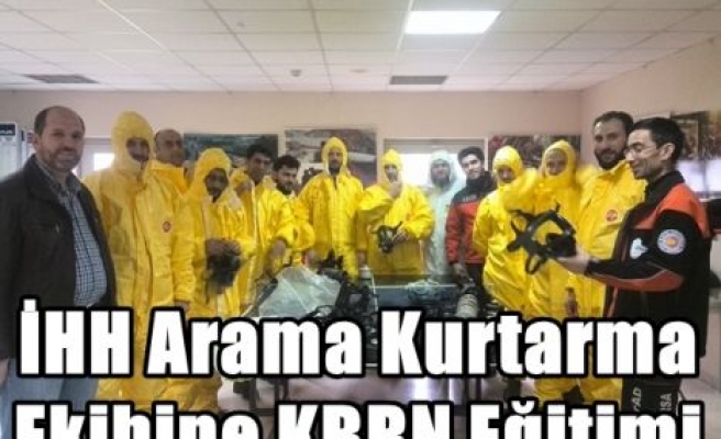 İHH Arama Kurtarma Ekibine KBRN Eğitimi