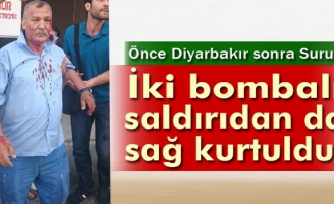 İki bombalı saldırıdan da sağ kurtuldu