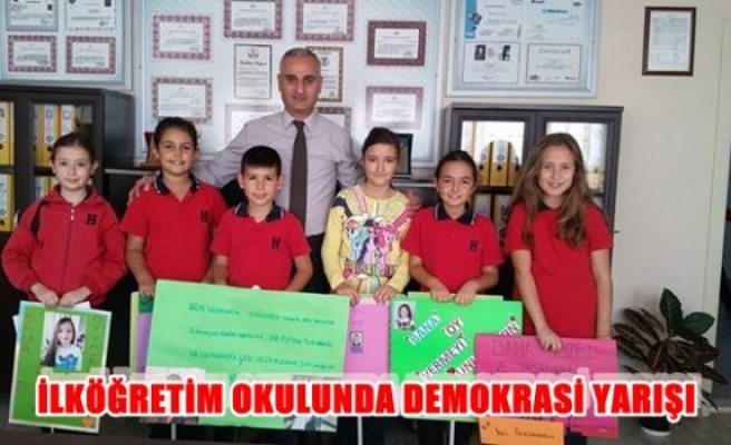 İlköğretim okulunda demokrasi yarışı