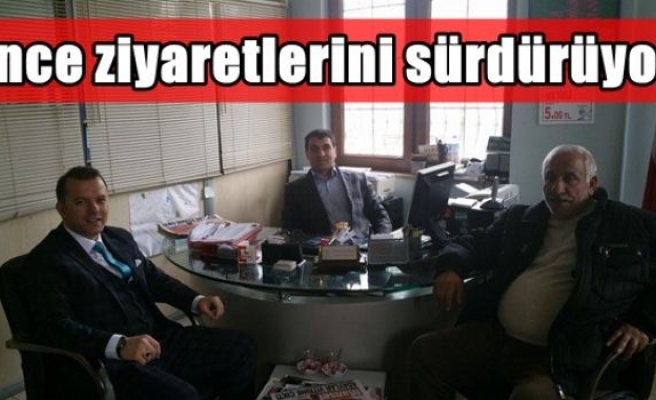 İnce ziyaretlerini sürdürüyor