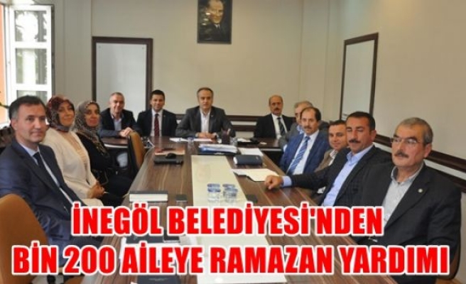 İnegöl Belediyesi'nden 1200 aileye  ramazan yardımı