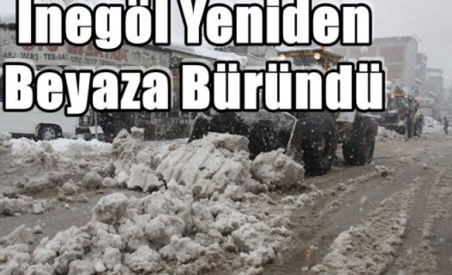 İnegöl Yeniden Beyaza Büründü