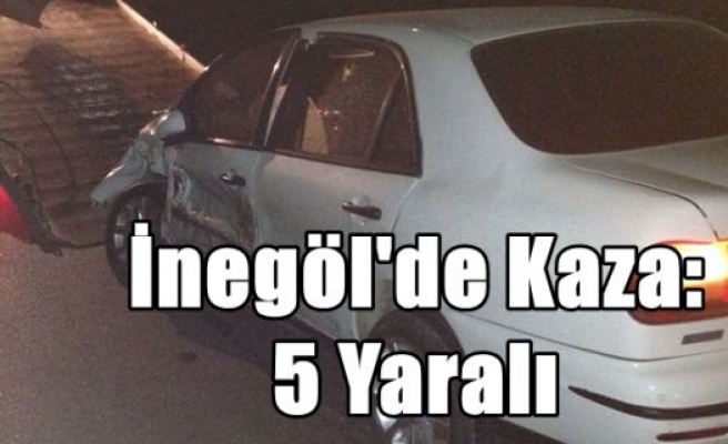 İnegöl'de Kaza:5 Yaralı