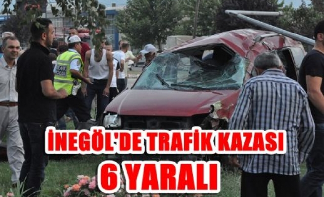 İnegöl’de kaza: 6 yaralı