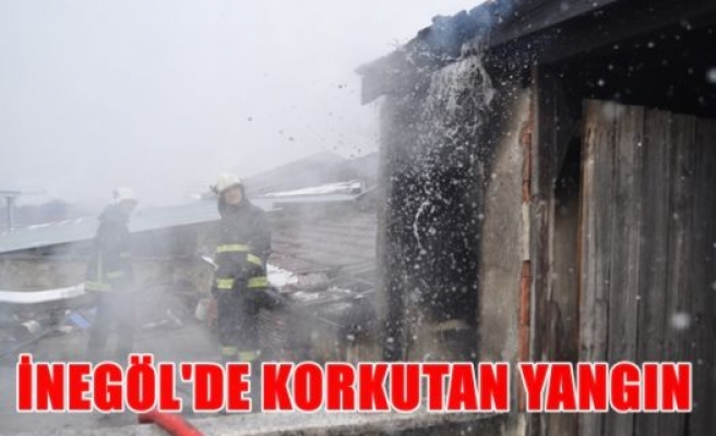 İnegöl'de korkutan yangın