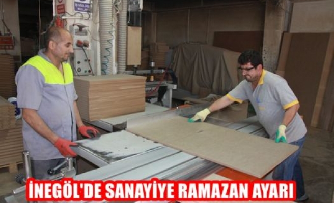 İnegöl'de Sanayi'ye Ramazan Ayarı 