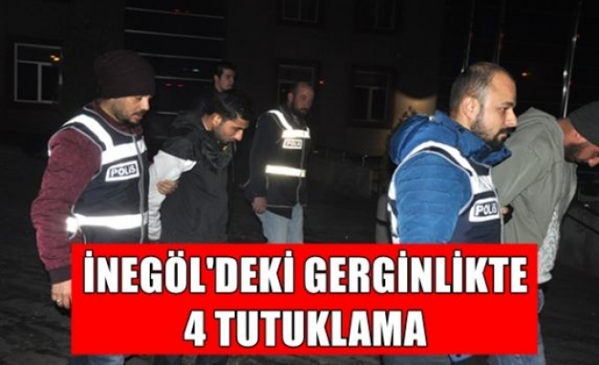 İnegöl'deki gerginlikte 4 tutuklama