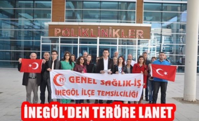 İnegöl'den Teröre Lanet