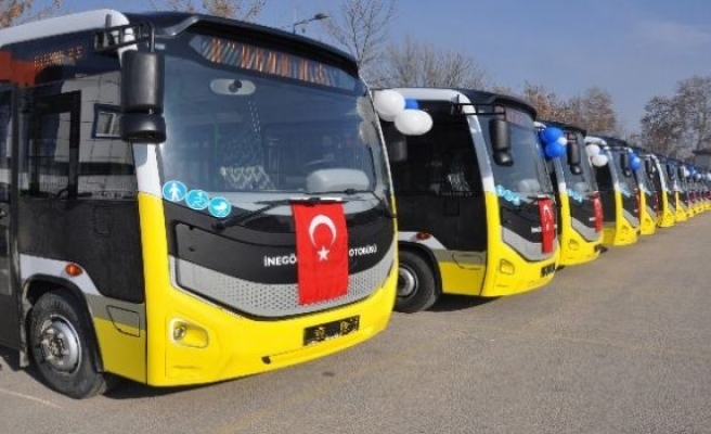 İnegöl’e 110 yeni halk otobüsü