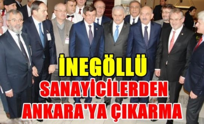 İnegöllü sanayicilerden Ankara'ya çıkarma