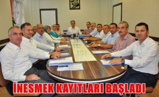 İnesmek kayıtları başladı