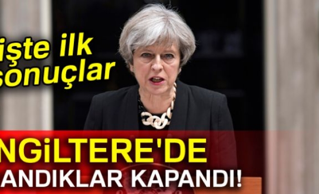 İngiltere'de sandıklar kapandı! İşte ilk sonuçlar