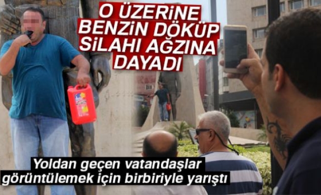 İntihar girişimini görüntülemek için yarıştılar!