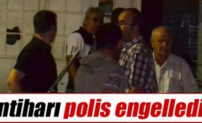 İntiharı polis engelledi