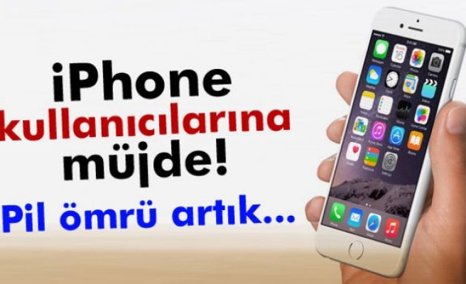 iPhone kullanıcılarına müjde! Pil ömrü uzadı